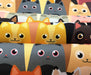 KEDİ DESENLİ DİJİTAL BASKI KUMAŞ - HARMONİ