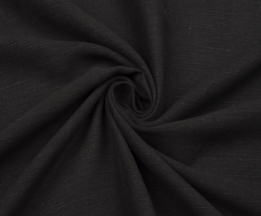 TENCEL KETEN KUMAŞ - SİYAH