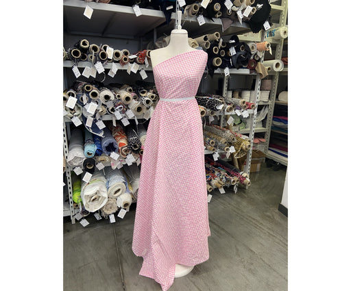 PAMUKLU EKOSE GÖMLEKLİK KUMAŞ - PEMBE