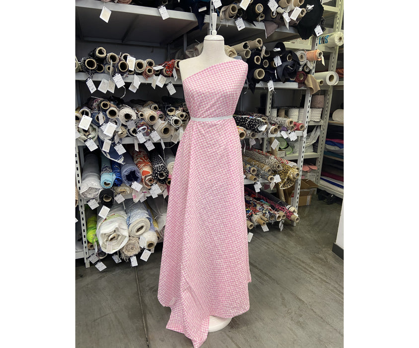 PAMUKLU EKOSE GÖMLEKLİK KUMAŞ - PEMBE