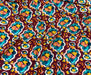 ÇİÇEK DESENLİ VİSKON KUMAŞ - BORDO