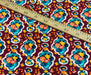 ÇİÇEK DESENLİ VİSKON KUMAŞ - BORDO