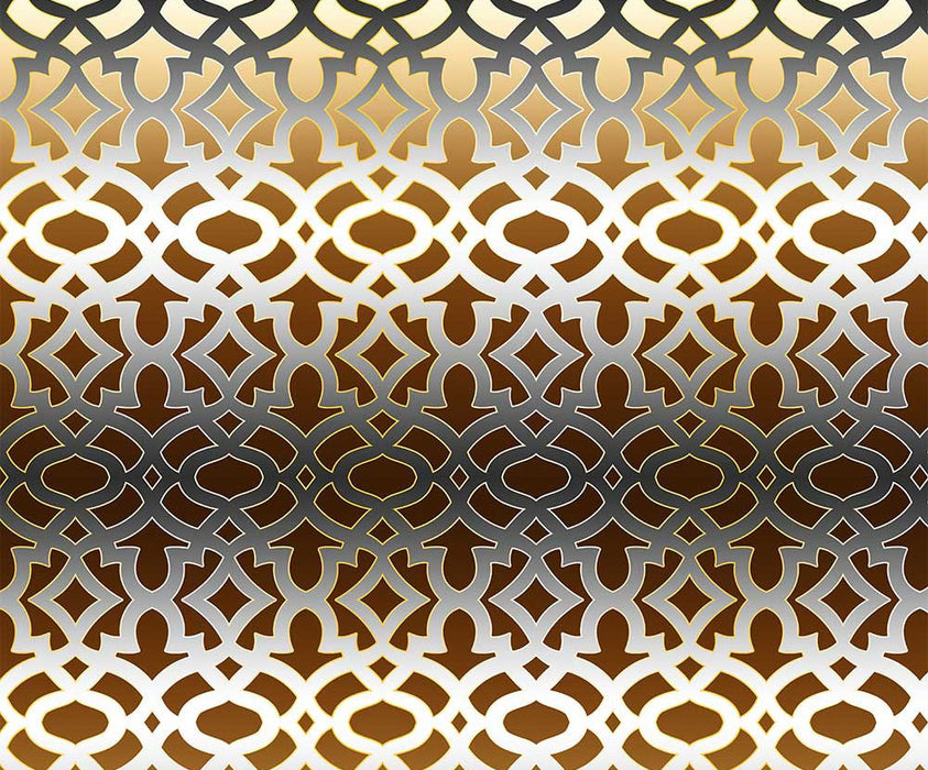 DEGRADE OTTOMAN DİJİTAL BASKI KUMAŞ - KAHVE