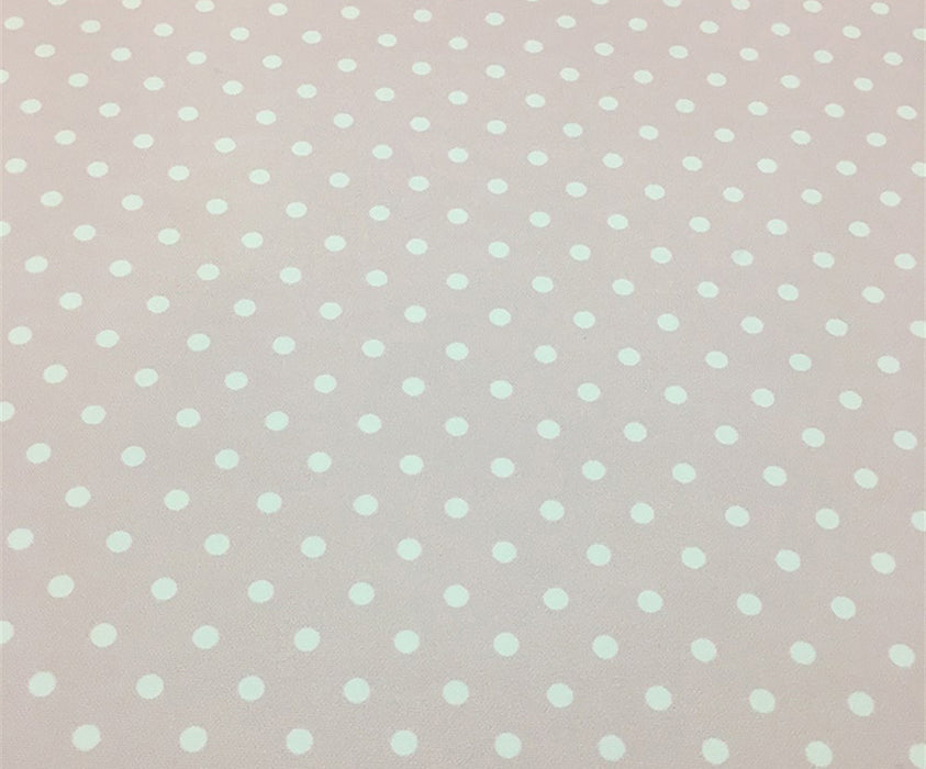 KÜÇÜK PUANLI DİJİTAL BASKI KUMAŞ - PEMBE