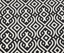 SARAY GEOMETRİK DESENLİ DİJİTAL BASKI KUMAŞ - SİYAH