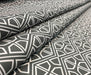 GEOMETRİK DİJİTAL BASKI KUMAŞ - GRİ