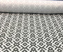 GEOMETRİK DİJİTAL BASKI KUMAŞ - GRİ