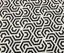 GEOMETRİK DESENLİ DİJİTAL BASKI KUMAŞ - SİYAH