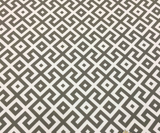 GEOMETRİK DESENLİ DİJİTAL BASKI KUMAŞ - GRİ