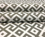GEOMETRİK DESENLİ DİJİTAL BASKI KUMAŞ - GRİ