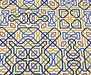 LABİRENT GEOMETRİK DESENLİ DİJİTAL BASKI KUMAŞ - HARMONİ