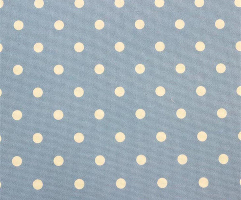 KÜÇÜK PUANLI DİJİTAL BASKI KUMAŞ - BEBE MAVİ
