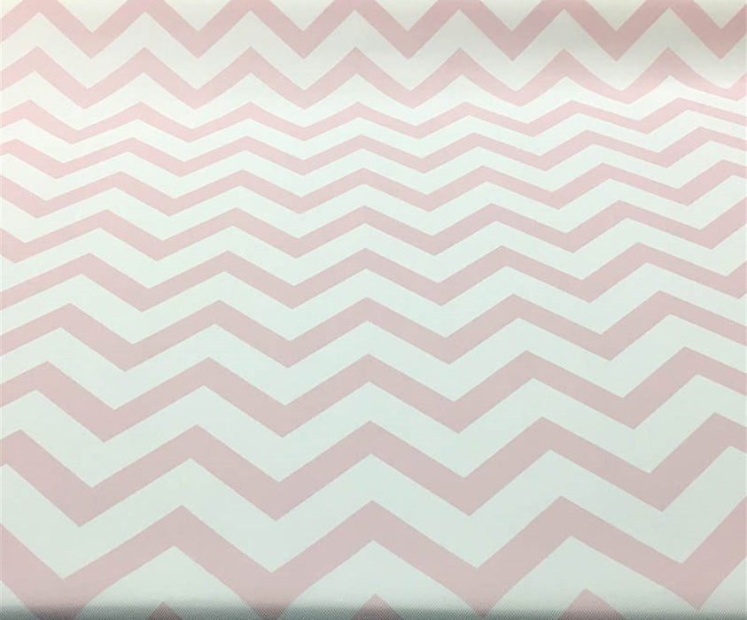 ZİGZAG DÖŞEMELİK DİJİTAL BASKI KUMAŞ - PEMBE