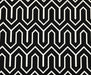 GEOMETRİK DAĞ DESENLİ DİJİTAL BASKI KUMAŞ - SİYAH