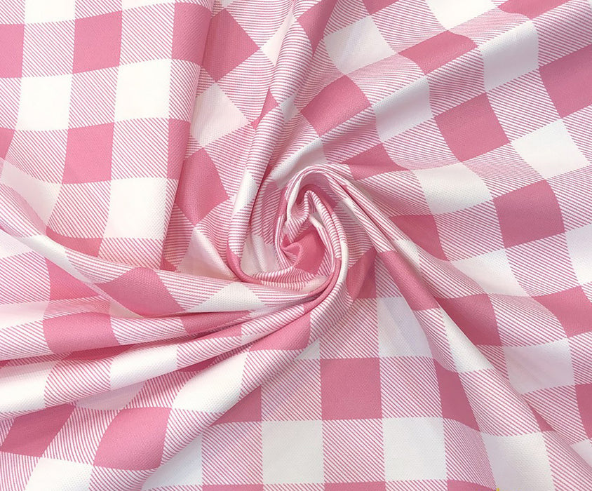 ÇİLEK BÜYÜK PÖTİKARE DİJİTAL BASKI KUMAŞ - PEMBE