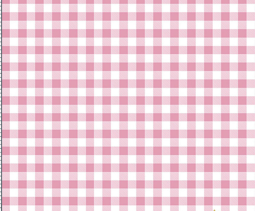 ÇİLEK KÜÇÜK PÖTİKARE DİJİTAL BASKI KUMAŞ - PEMBE