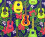GİTAR DESENLİ DİJİTAL BASKI KUMAŞ - HARMONİ