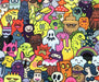 MONSTERS POP ART DESENLİ DİJİTAL BASKI KUMAŞ - HARMONİ
