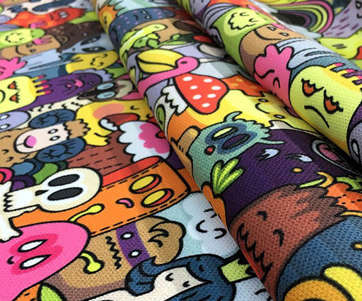 MONSTERS POP ART DESENLİ DİJİTAL BASKI KUMAŞ - HARMONİ