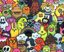 MONSTERS POP ART DESENLİ DİJİTAL BASKI KUMAŞ - HARMONİ