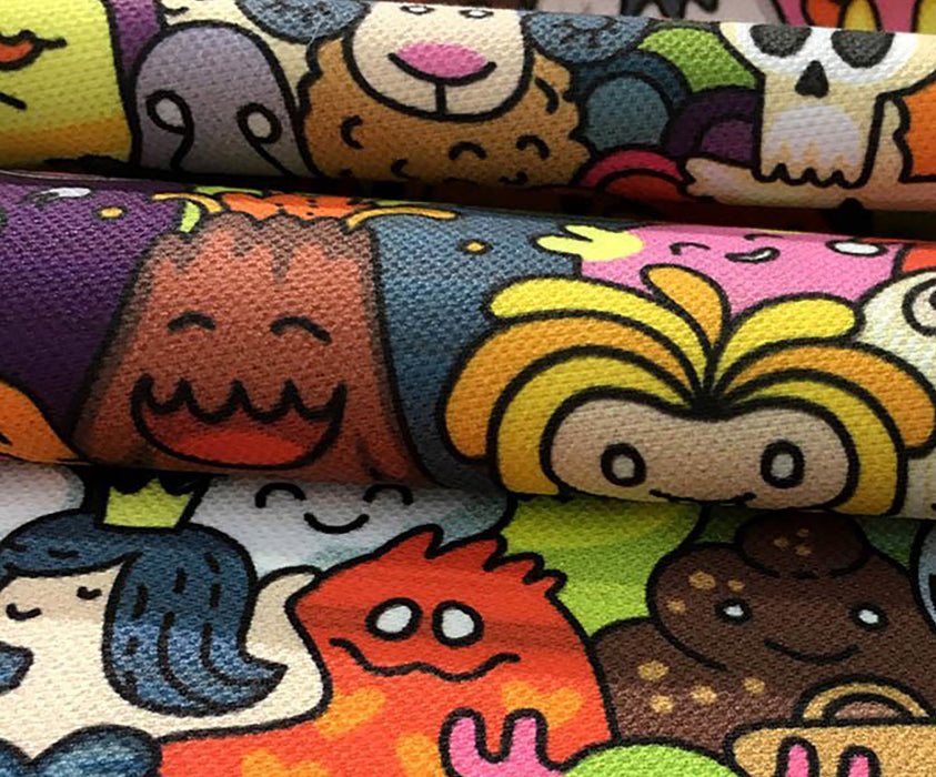 MONSTERS POP ART DESENLİ DİJİTAL BASKI KUMAŞ - HARMONİ