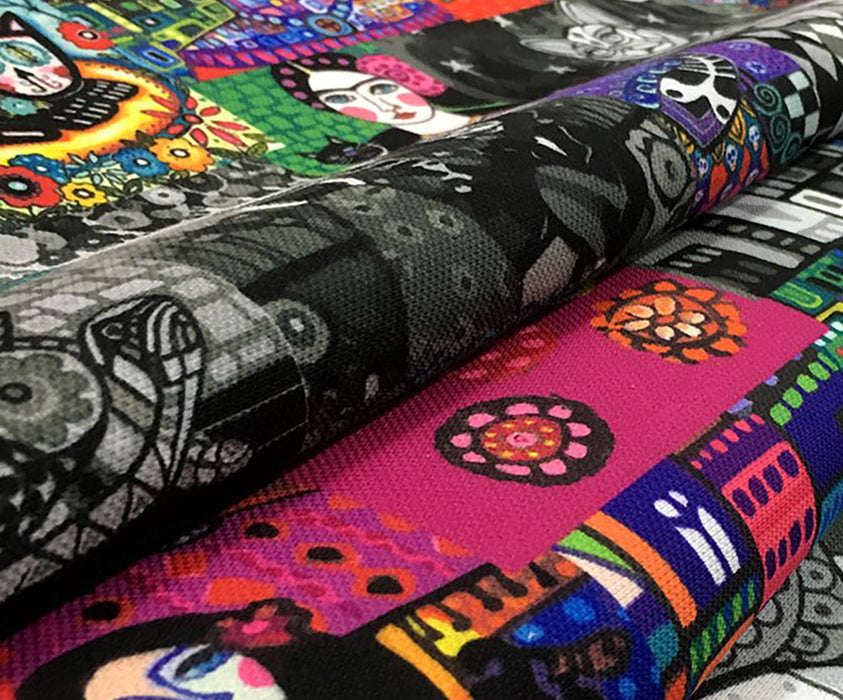 PATCHWORK FRİDA DESENLİ DİJİTAL BASKI KUMAŞ - HARMONİ