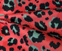 POPART LEOPAR DESENLİ DİJİTAL BASKI KUMAŞ - KIRMIZI
