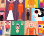 ROBOT DESENLİ DİJİTAL BASKI KUMAŞ - HARMONİ