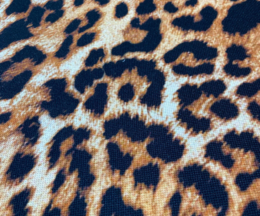 LEOPAR DESENLİ DİJİTAL BASKI KUMAŞ - KAMEL
