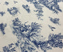 BLUE BLANC DESENLİ DİJİTAL BASKI KUMAŞ - MAVİ