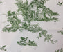 BLUE BLANC DESENLİ DİJİTAL BASKI KUMAŞ - YEŞİL
