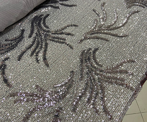 ZARA DESENLİ PAYET KUMAŞ - GRİ