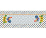 HOROZ DESENLİ DİKİŞSİZ RUNNER KUMAŞ - MAVİ