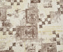 DESENLİ POPLİN KUMAŞ - KAHVE