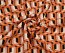 GEOMETRİK DESENLİ HÜRREM KUMAŞ - TURUNCU