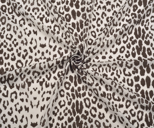 LEOPAR DESENLİ VUAL KUMAŞ - KAHVE