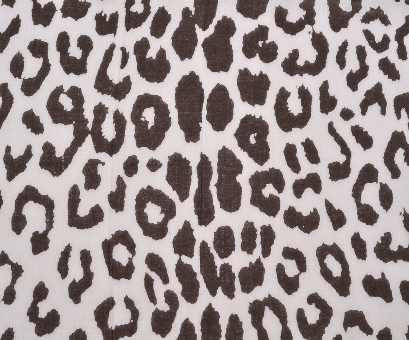 LEOPAR DESENLİ VUAL KUMAŞ - KAHVE