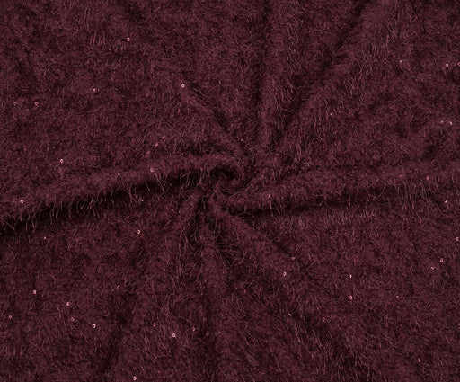 SAKALLI TRİKO KUMAŞ - BORDO