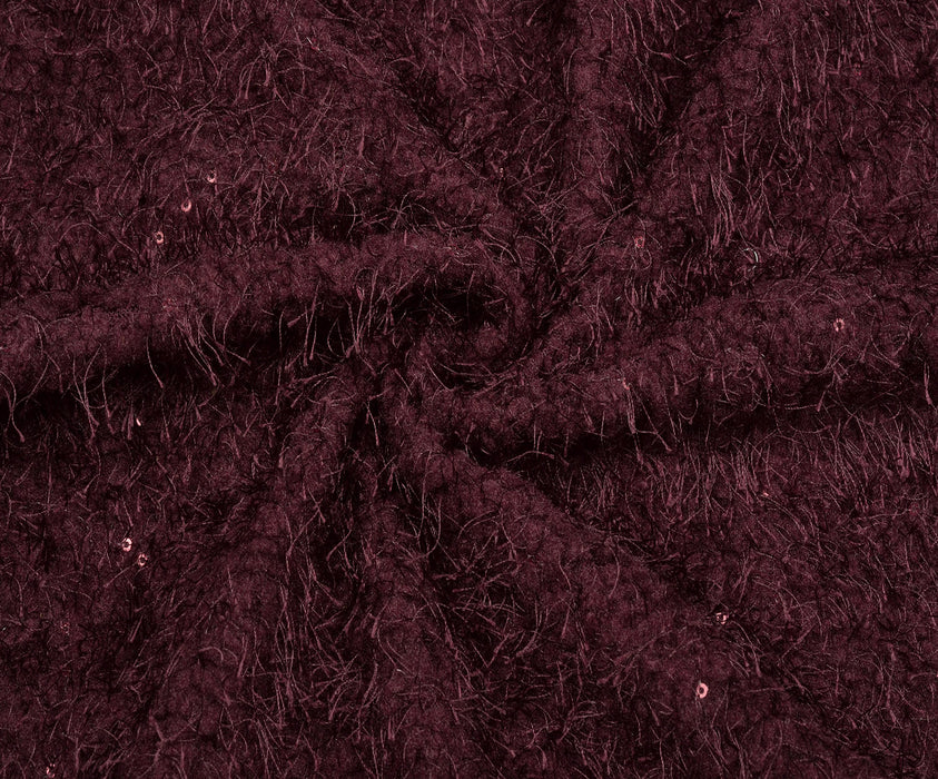 SAKALLI TRİKO KUMAŞ - BORDO