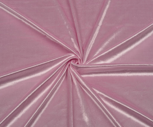 LİKRALI KADİFE KUMAŞ - PEMBE