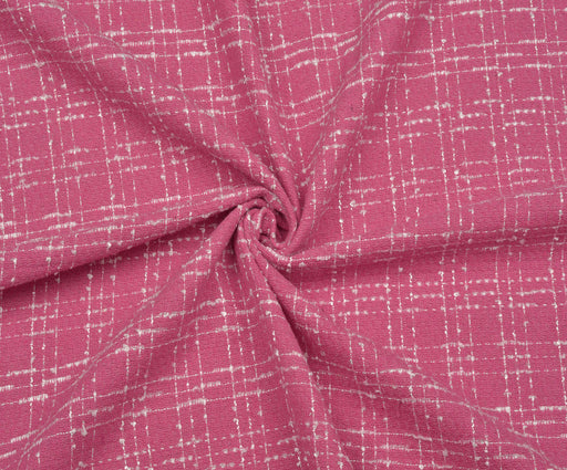 EKOSE DESENLİ TÜVİT ŞANEL KUMAŞ - PEMBE