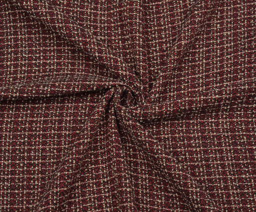 TÜVİT DESENLİ ŞANEL KUMAŞ - BORDO