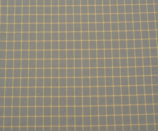 LİKRALI EKOSE DESENLİ KUMAŞ - SARI