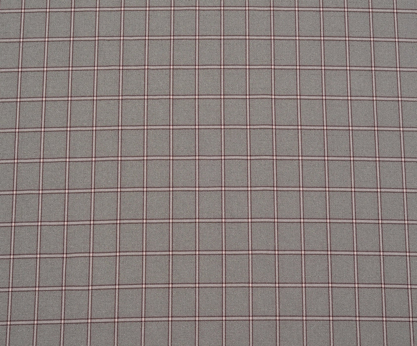 LİKRALI EKOSE DESENLİ KUMAŞ - GRİ