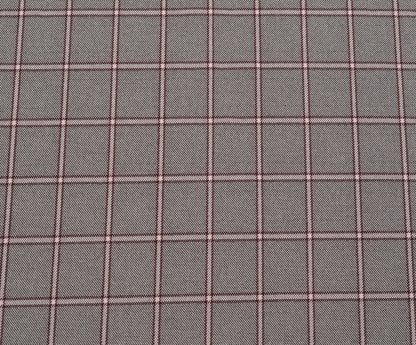 LİKRALI EKOSE DESENLİ KUMAŞ - GRİ