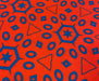 GEOMETRİK DESENLİ DİJİTAL BASKI - KIRMIZI