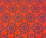 GEOMETRİK DESENLİ DİJİTAL BASKI - KIRMIZI