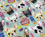 FRENCH BULLDOG VE MAKARON DİJİTAL BASKI KUMAŞ - MİNT
