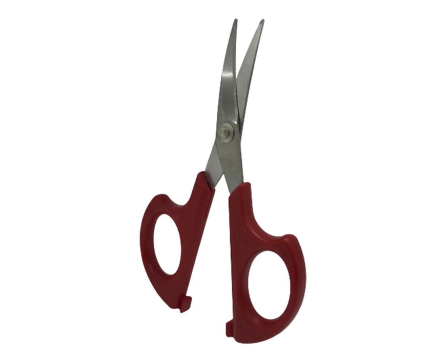 PLASTİK SAPLI EĞRİ NAKIŞ MAKASI / HS-1663