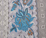 ÇİÇEK DESENLİ PAMUK VUAL KUMAŞ - GRİ